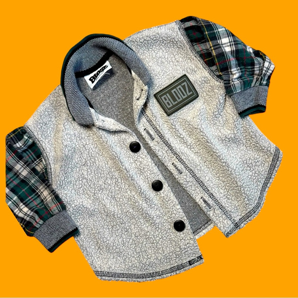 Vintagee Blooz fleece button down 18M